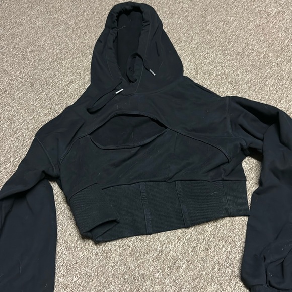 Long sleeve cropped hoodie - Picture 1 of 1